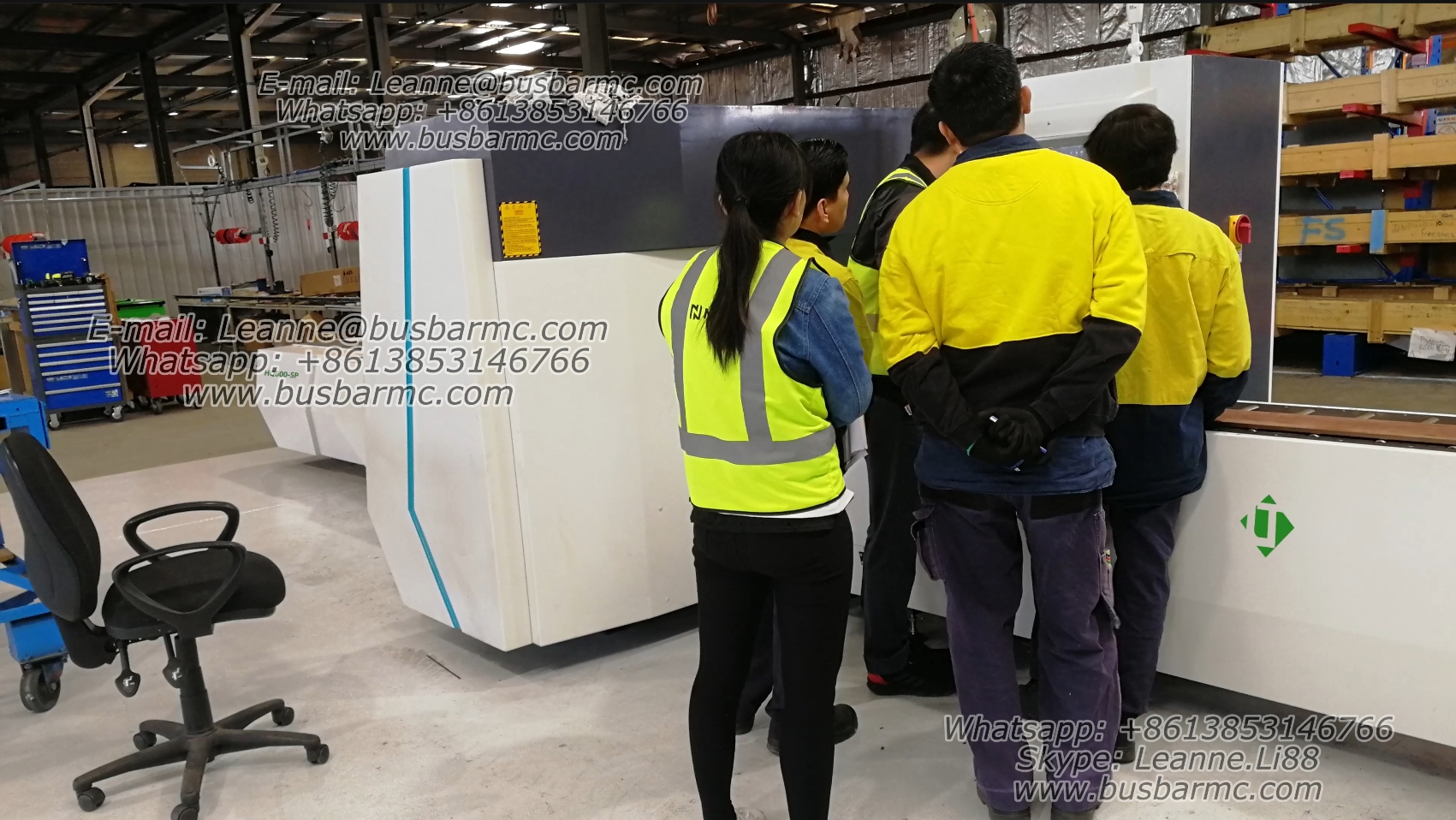 匯流排沖剪加工機案例 12
